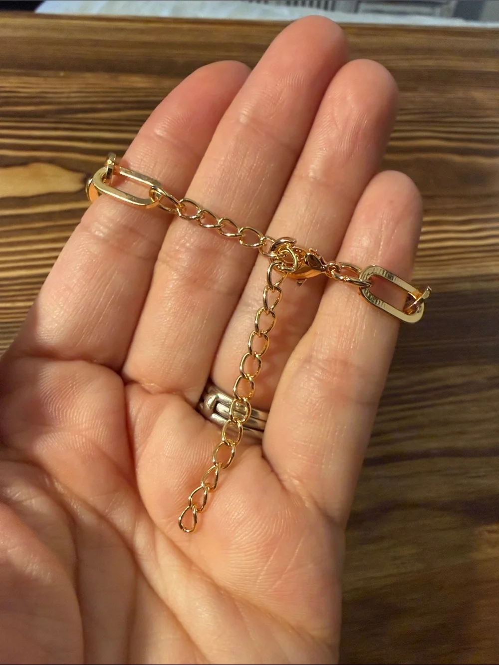 Gold Plated Infinity Link Bracelet for Women - Elegant Chain Accent